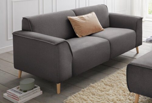 Home affaire 2,5-Sitzer Janek Scandic Design, elegant und zeitlos, mit Federkern und Keder in scandinavischem Design