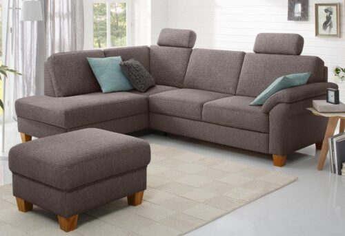 Home affaire Ecksofa Borkum L-Form, B: 249 cm - OTTO. Verlässliche Qualität., optional Bettfunktion, Federkern