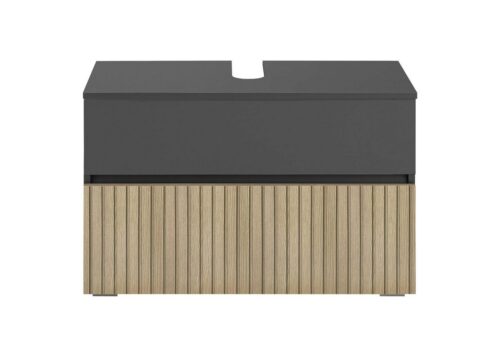 Home affaire Waschbeckenunterschrank Wisla Siphonausschnitt, Push-to-open-Funktion, Breite 80 cm, Höhe 55 cm