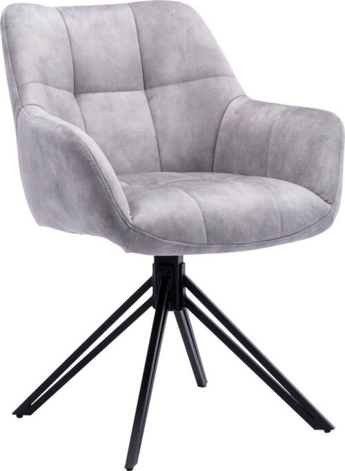 Home affaire Drehstuhl Soller, TOPSELLER! (Set, 2 St), Luxus-Microfaser Bezug, 180 ° drehbar, Metallgestell