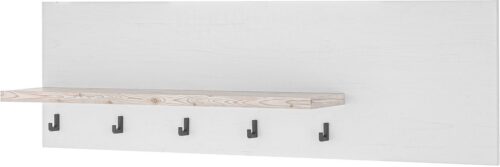 Home affaire Küchenregal Florenz, Wandboard in Pinie Weiß, Hängeregal, Wandregal, im Landhausstil, Breite 130 cm, 28 mm starker Ablageboden