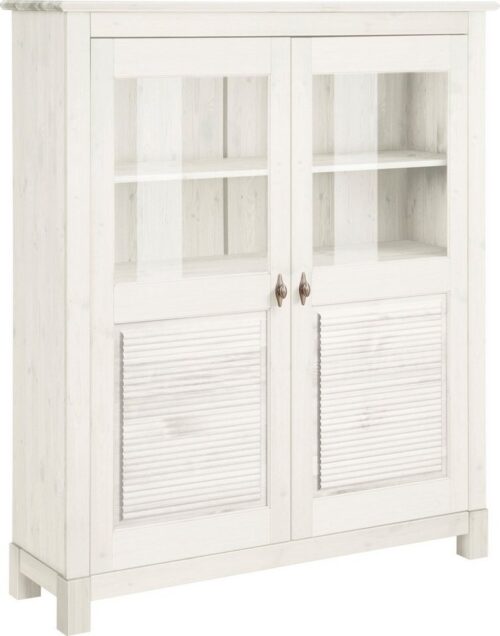 Home affaire Highboard Rauna, Vitrine, Breite 111,6 cm, aus massiver Kiefer