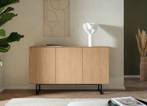 Home affaire Sideboard Lund, moderner Schrank, Kommode mit Kufengestell, ausreichend Stauraum, vielseitig einsetzbar, 150 cm breit