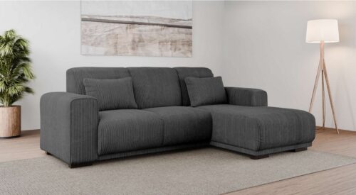 Home affaire Ecksofa BORNHOLM L-Form, B: 234 cm - OTTO. Verlässliche Qualität., Recamiere links oder rechts bestellbar, Wellenfederung, inkl. 2 Kissen