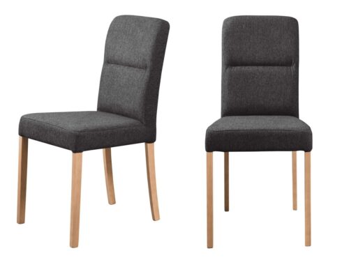 Home affaire 4-Fußstuhl Nina Küchenstuhl, Polsterstuhl (Set, 2 St), Gestell Buche Massivholz lackiert