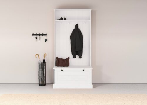 Home affaire Kompaktgarderobe Liotta Mit einer Klappe und 4 Kleiderhacken