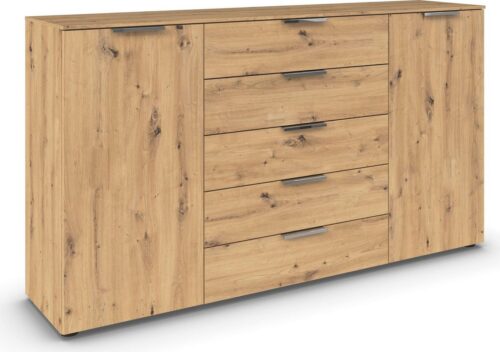 rauch Schubkastenkommode Flipp Schubladenkommode Wäscheschrank Schrank OTTO´s Choice (Breite 160/180 cm mit 4 Einlegeböden), 2-türig mit 5 Schubladen und Soft-Close-Funktion in zwei Breiten