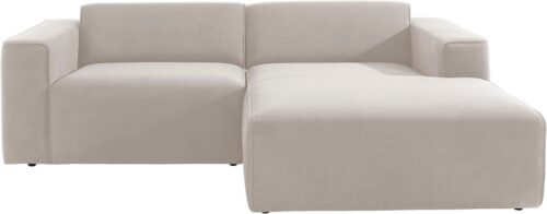 Home affaire Ecksofa Noord mit Kedernaht, Breite 234 cm, L-Form, mit Kedernaht, Breite 234 cm, Cord, Struktur, Webstoff