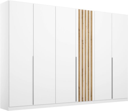 rauch Drehtürenschrank Kleiderschrank Schrank Garderobe Breiten 181/226/271 cm LAMELLA (3 verschiedene Ausstattungen BASIC/CLASSIC/PREMIUM (inkl. SOFT-CLOSE) elegante Lamellen-Auflage in 3D Akustikpaneel Optik MADE IN GERMANY