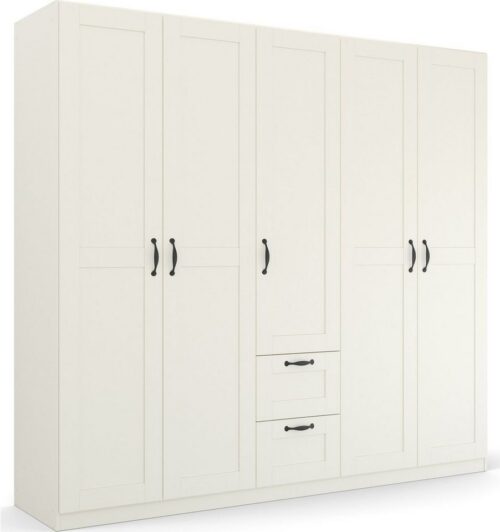 rauch Drehtürenschrank Kleiderschrank Schrank Garderobe Ankleide COTTAGE BY QUADRA SPIN (Breiten: 181/226/271 cm, Höhe 210 cm) in skandinavischem Landhausstil, mit Schubladen