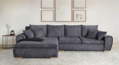 Home affaire Ecksofa Katja L-Form, B: 325 cm - OTTO. Verlässliche Qualität., Bettfunktion, Bettkasten & 4 Zierkissen