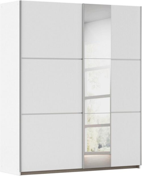 rauch Schwebetürenschrank Kleiderschrank Schrank Garderobe TOPSELLER ASTANA (3 Ausstattungen BASIC/CLASSIC/PREMIUM (inkl. SOFT-CLOSE-FUNKTION) mit 3 Spiegelelementen, Metallgriffleisten alufarbig MADE IN GERMANY