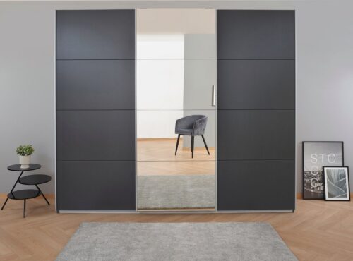 rauch Schwebetürenschrank Kleiderschrank Schrank Garderobe KOLUNA mit Spiegel (3 Ausstattungen BASIC/CLASSIC/PREMIUM (inkl. SOFT-CLOSE-FUNKTION) Breiten 203/271/315/360 cm Höhen 210/229 cm MADE IN GERMANY