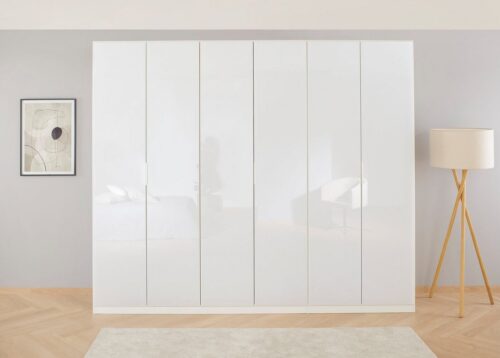 rauch Drehtürenschrank Kleiderschrank Schrank Garderobe KOLUNA mit hochwertiger Glasfront (Breiten 181/226/271/315 cm Höhen 210/229 cm) inkl. 2 Innenschubladen sowie extra Einlegeböden MADE IN GERMANY