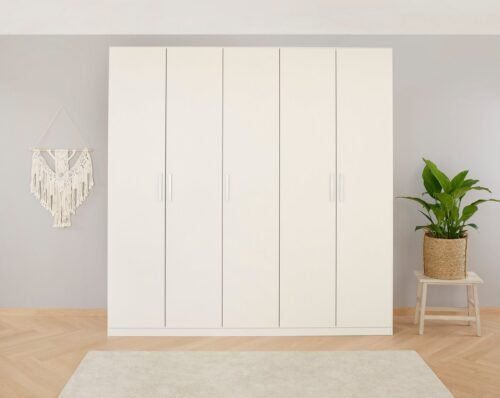 rauch Drehtürenschrank Kleiderschrank Schrank Garderobe KOLUNA mit Dekor-Front (Breiten 181/226/271/315 cm Höhen 210/229 cm) inkl. 2 Innenschubladen sowie extra Einlegeböden MADE IN GERMANY