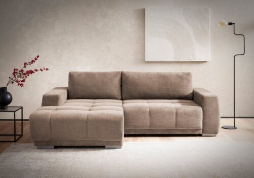 Home affaire Ecksofa Bolero L-Form, wahlweise mit Bettfunktion & Bettkasten