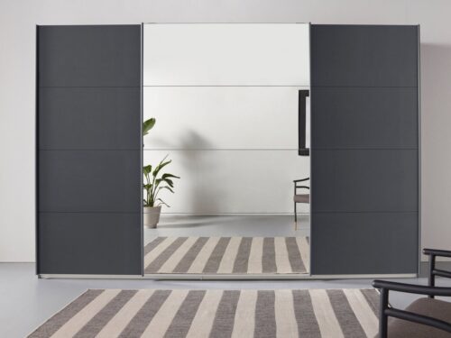 rauch Schwebetürenschrank Kleiderschrank Schrank Garderobe TOPSELLER OTELI inkl. Inneneinteilung (Breiten 203/271/315/360 cm Höhen 210/229 cm) mit 3 Innenschubladen sowie zusätzlichen Einlegeböden MADE IN GERMANY