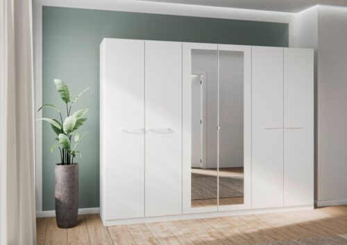 rauch Drehtürenschrank Kleiderschrank Schrank Garderobe Garderobenschrank Stauraumwunder MODI optional mit Spiegel MADE IN GERMANY