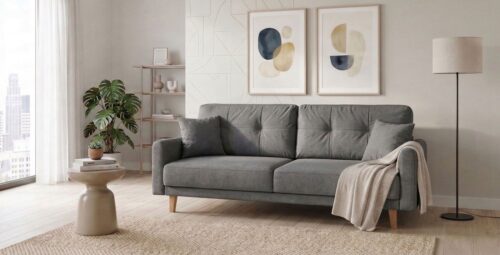Home affaire 3-Sitzer TRIPLO optionale Schlafsofa mit Bettkasten, Maße B/T/H: 215/100/89 cm, Wahlweise Bettfunktion - Liegefläche 145x191 cm, Rücken-, Zierkissen