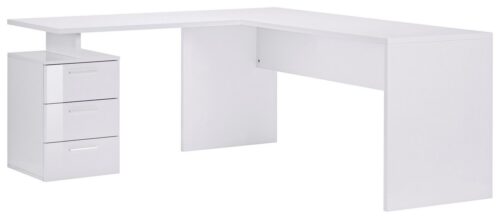 Home affaire Eckschreibtisch New Selina, Schreibtisch, Schubkästen, mit oder ohne Monitoraufsatz, B 180/160 cm