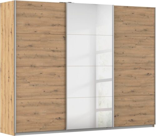 rauch Schwebetürenschrank Kleiderschrank Schrank Garderobe Schlafzimmerschrank CORTONA (erhältlich in Breite: 136/181/203/226/271/315/360 cm, Höhe: 210/229 cm) in 3 Ausstattungen BASIC/CLASSIC/PREMIUM (SOFT-CLOSE) MADE IN GERMANY