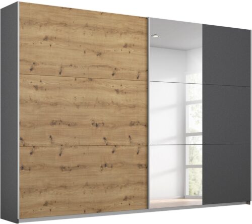rauch Schwebetürenschrank Kleiderschrank Schrank Garderobe TOPSELLER AURELIO (3 Ausstattungen BASIC/CLASSIC/PREMIUM (inkl. SOFT-CLOSE-FUNKTION) zeitloses Design, viele Farben, Breiten 175/218/261 cm MADE IN GERMANY