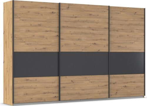 rauch Schwebetürenschrank Kleiderschrank Schrank Garderobe Ankleide Schlafzimmerschrank CORTONA (Breiten 203/271/315/360 cm, Höhen 210/229 cm) inkl. Inneneinteilung, 2 Stoffboxen extra Einlegeböden MADE IN GERMANY