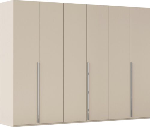 rauch Drehtürenschrank Kleiderschrank Schrank Garderobe Wäscheschrank BESTSELLER MONTCLAR (3 Ausstattungen BASIC/CLASSIC/PREMIUM (SOFT-CLOSE), Breiten 201-400 cm) Front in Glas/Hochglanz/Dekor/Grauspiegel in 5 Breiten MADE IN GERMANY