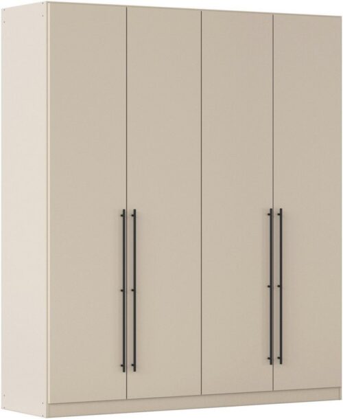 rauch Kleiderschrank Drehtürenschrank Schrank Garderobe Wäscheschrank Schlafzimmer AVOLA (3 verschiedene Ausstattungen BASIC/CLASSIC/PREMIUM (inkl. SOFT-CLOSE) mit hochwertigen Stangengriffen in Schwarz aus Metall MADE IN GERMANY