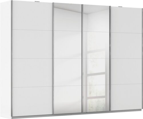 rauch Schwebetürenschrank Kleiderschrank Schrank Garderobe Wäscheschrank Ankleide SYNCRONO (Mitteltüren öffnen parallel, Breiten 271/316/361 cm Höhen 211/230 cm) Mitteltüren mit praktischer Synchron-Öffnung MADE IN GERMANY