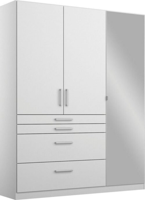 rauch Drehtürenschrank Kleiderschrank Schrank Garderobe Garderobenschrank Topseller HOMBURG mit Spiegel, oberer Schubkasten mit Einteilung MADE IN GERMANY