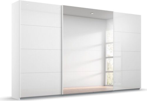 rauch Schwebetürenschrank Kleiderschrank Schrank Garderobe Wäscheschrank Ankleide OTELI (Breiten 203/271/315/360 cm Höhen 210/229 cm) mit Spiegel, schlichte Dekor- oder Hochglanz-Front MADE IN GERMANY