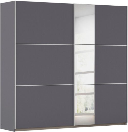 rauch Schwebetürenschrank Kleiderschrank Schrank Garderobe TOPSELLER ASTANA (3 Ausstattungen BASIC/CLASSIC/PREMIUM (inkl. SOFT-CLOSE-FUNKTION) mit 3 Spiegelelementen, Metallgriffleisten alufarbig MADE IN GERMANY