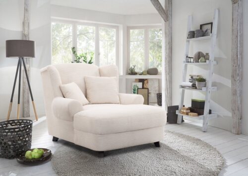 Home affaire XXL-Sessel Oase, B: 120 cm, Sitzhöhe: 50 cm - OTTO. Verlässliche Qualität., mit 2 Zierkissen & Massivholzfüße