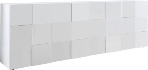 Home affaire Sideboard Dama Breite 241, Kommode 4 Türen, Anrichte, Front in 3D-Optik, viel Stauraum, verschiedene Farben