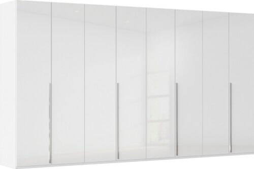 rauch Drehtürenschrank Kleiderschrank Schrank Garderobe Wäscheschrank BESTSELLER MONTCLAR (3 Ausstattungen BASIC/CLASSIC/PREMIUM (SOFT-CLOSE), Breiten 201-400 cm) Front in Glas/Hochglanz/Dekor/Grauspiegel in 5 Breiten MADE IN GERMANY