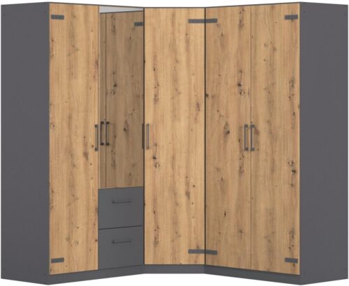 rauch Schrank-Set Holmes, (Set), mit Applikationen "Industrial Style" MADE IN GERMANY