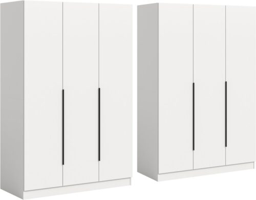 Home affaire Schrank-Set Skarde moderner Kleiderschrank Schlafzimmerschrank, (1-St., wähle deine beste Schrank Kombination), Skarde Kleiderschrank 240 cm, 2 Kleiderstangen und 8 Böden