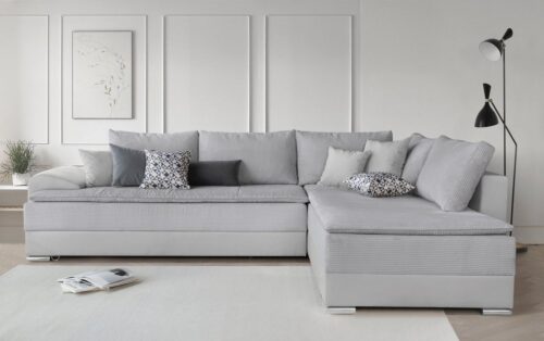 Home affaire Ecksofa Night & Day L-Form, B: 324 cm, Dauer-Schlaffunktion und Armlehne, Bettfunktion & Bettkasten, Boxspringbett 180x200 cm