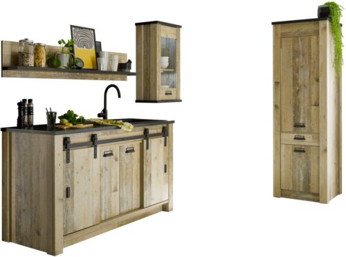 Home affaire Küche Sherwood, Breite 240 cm, ohne E-Geräte