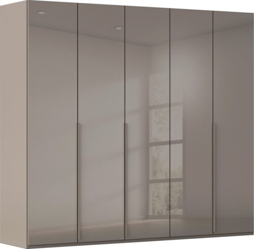 rauch Drehtürenschrank Kleiderschrank Schrank Garderobe Wäscheschrank BESTSELLER MONTCLAR (3 Ausstattungen BASIC/CLASSIC/PREMIUM (SOFT-CLOSE), Breiten 201-400 cm) Front in Glas/Hochglanz/Dekor/Grauspiegel in 5 Breiten MADE IN GERMANY