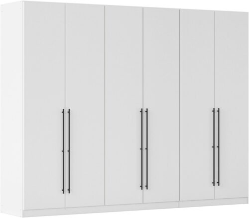 rauch Kleiderschrank Drehtürenschrank Schrank Garderobe Wäscheschrank Schlafzimmer AVOLA (3 verschiedene Ausstattungen BASIC/CLASSIC/PREMIUM (inkl. SOFT-CLOSE) mit hochwertigen Stangengriffen in Schwarz aus Metall MADE IN GERMANY