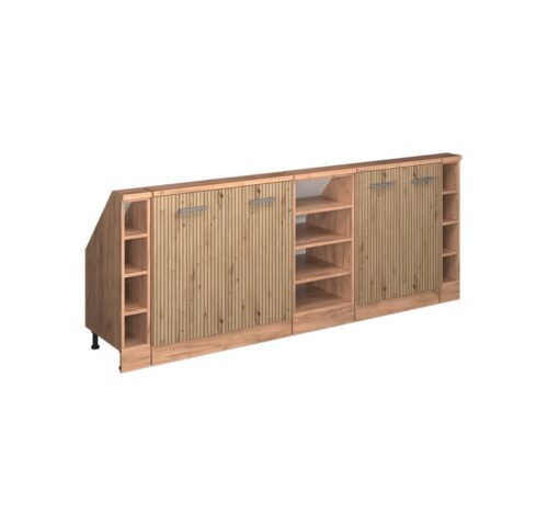 Vicco Kommode Rion, Artisan-Eiche/Goldkraft Eiche/Goldkraft Eiche, 5er Set (5 St)