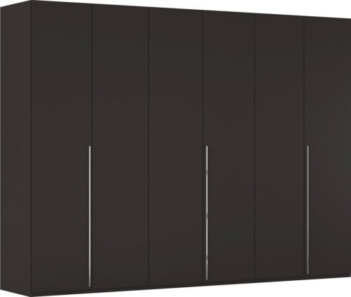 rauch Drehtürenschrank Kleiderschrank Schrank Garderobe Wäscheschrank BESTSELLER MONTCLAR (3 Ausstattungen BASIC/CLASSIC/PREMIUM (SOFT-CLOSE), Breiten 201-400 cm) Front in Glas/Hochglanz/Dekor/Grauspiegel in 5 Breiten MADE IN GERMANY