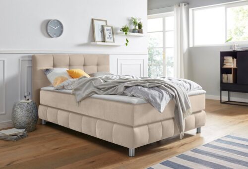Home affaire Boxspringbett Salo, incl. Topper, 6 Breiten, 2 Härtegrade, TFK auch in Härtegrad 4