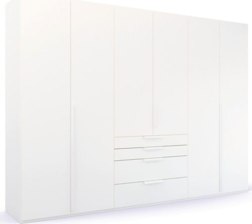 rauch Drehtürenschrank Kleiderschrank Schrank Garderobe Wäscheschrank PURISMA (in den Breiten 151/201/251/301 cm, inkl. SOFT-CLOSE-FUNKTION) mit Schubladen und umfangreichem Zubehör MADE IN GERMANY