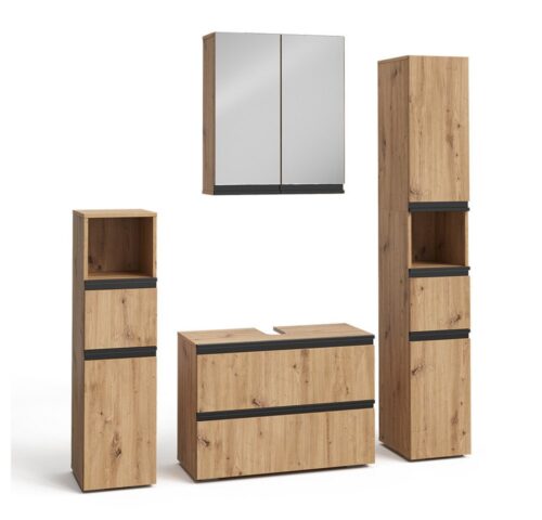 Vicco Badmöbel-Set Torren, Artisan, 4 Teile, (4-St., 4er Set)