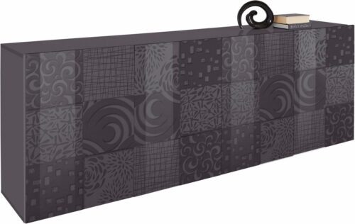 Home affaire Sideboard Miro, Breite 241 cm mit dekorativem Siebdruck