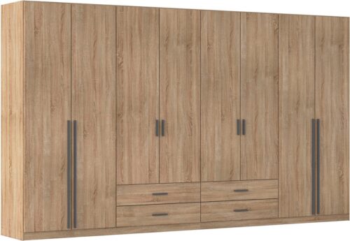 rauch Drehtürenschrank Kleiderschrank Garderobe GAMMA Breiten 91/136/181/226/271/315/360 cm (in 3 Ausstattungen BASIC/CLASSIC/PREMIUM (inkl. SOFT-CLOSE-Funktion) mit Schubladen, verschiedene Griff-Varianten TOPSELLER MADE IN GERMANY