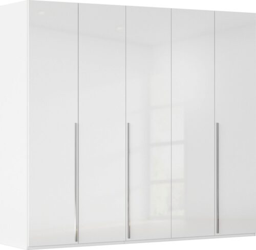 rauch Drehtürenschrank Kleiderschrank Schrank Garderobe Wäscheschrank BESTSELLER MONTCLAR (3 Ausstattungen BASIC/CLASSIC/PREMIUM (SOFT-CLOSE), Breiten 201-400 cm) Front in Glas/Hochglanz/Dekor/Grauspiegel in 5 Breiten MADE IN GERMANY